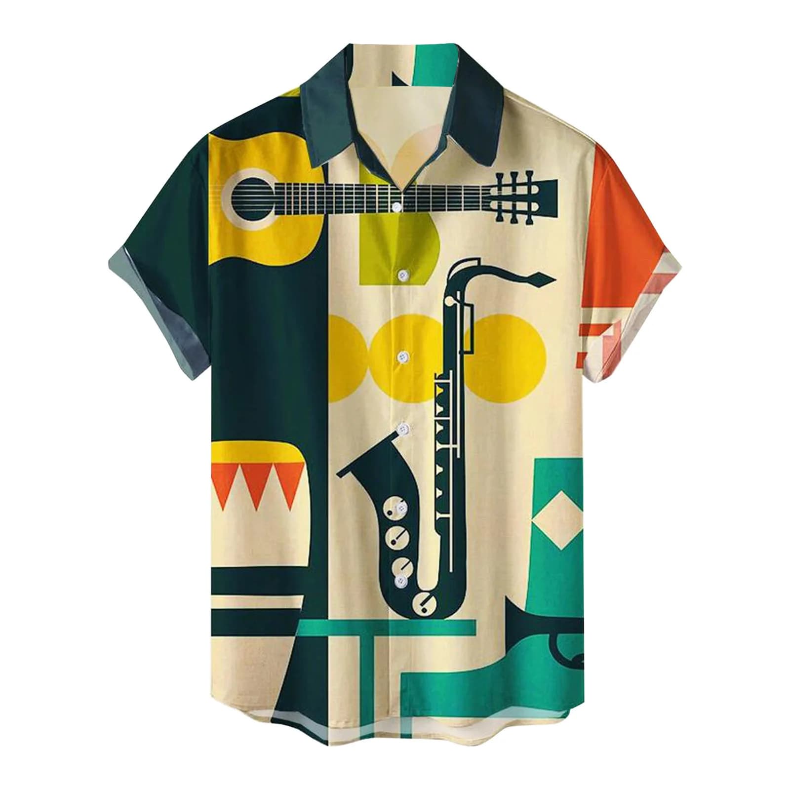 Men's Hawaiian Shirt Short Sleeve Casual Collar Summer Vacation Fashion — image 4