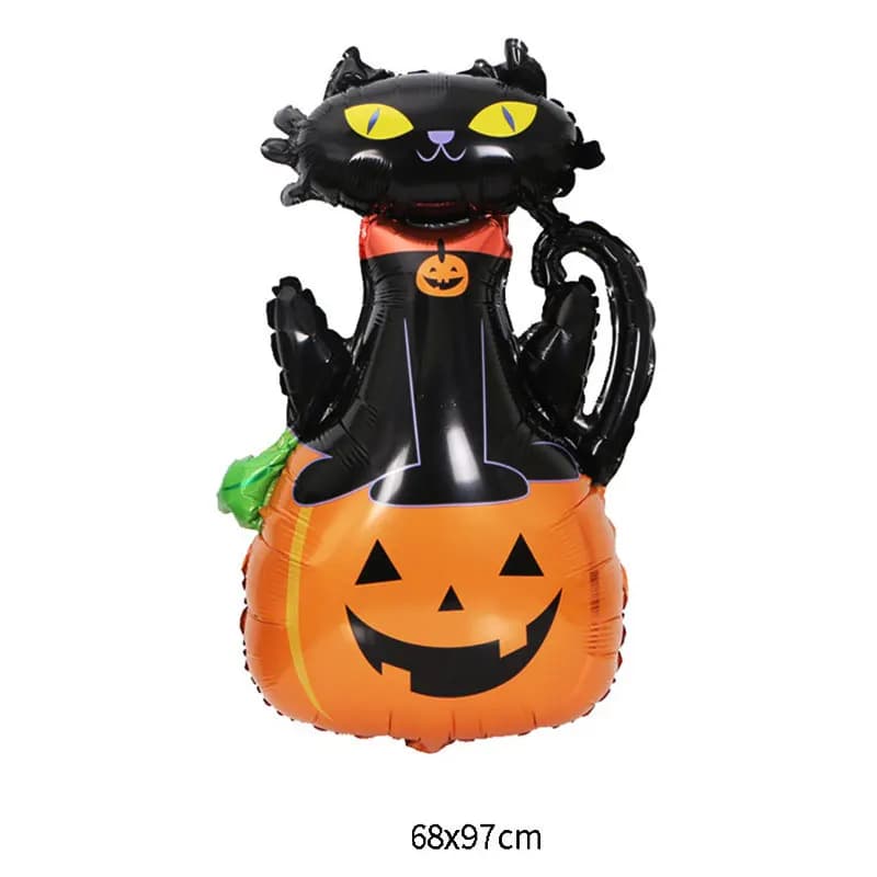Halloween Aluminium Foil Balloons Bat Pumpkin Ghost Monster Party Large — image 13