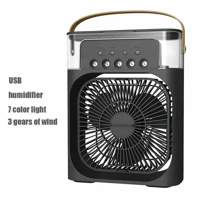 Mini Air Cooler Fan 3 in 1 LED Night Light Portable Humidifier New Conditioner U — image 7