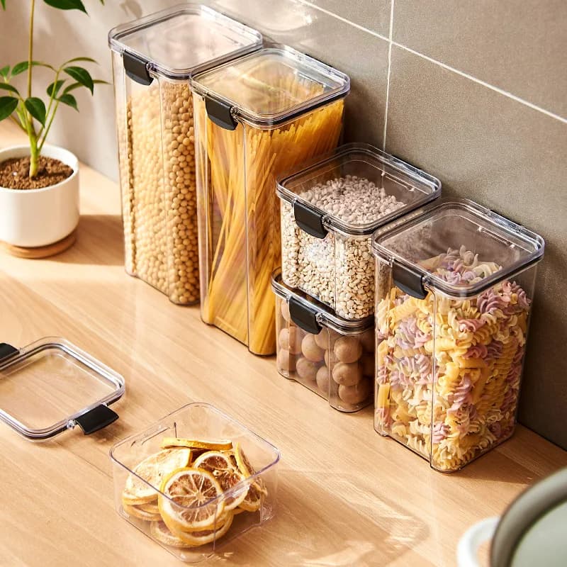 Sealed Jars Kitchen Grain Storage Organiser Moisture-Proof Plastic Large Box — image 2