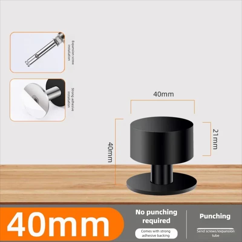 Heavy Duty Self-Adhesive Rubber Door Stopper Floor Protector No Drilling — image 9
