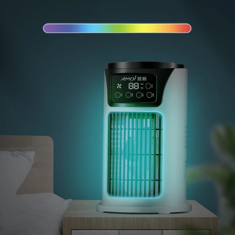 Portable Air Cooler Fan Humidifier Air Conditioner Home Office Desktop Cold — image 5