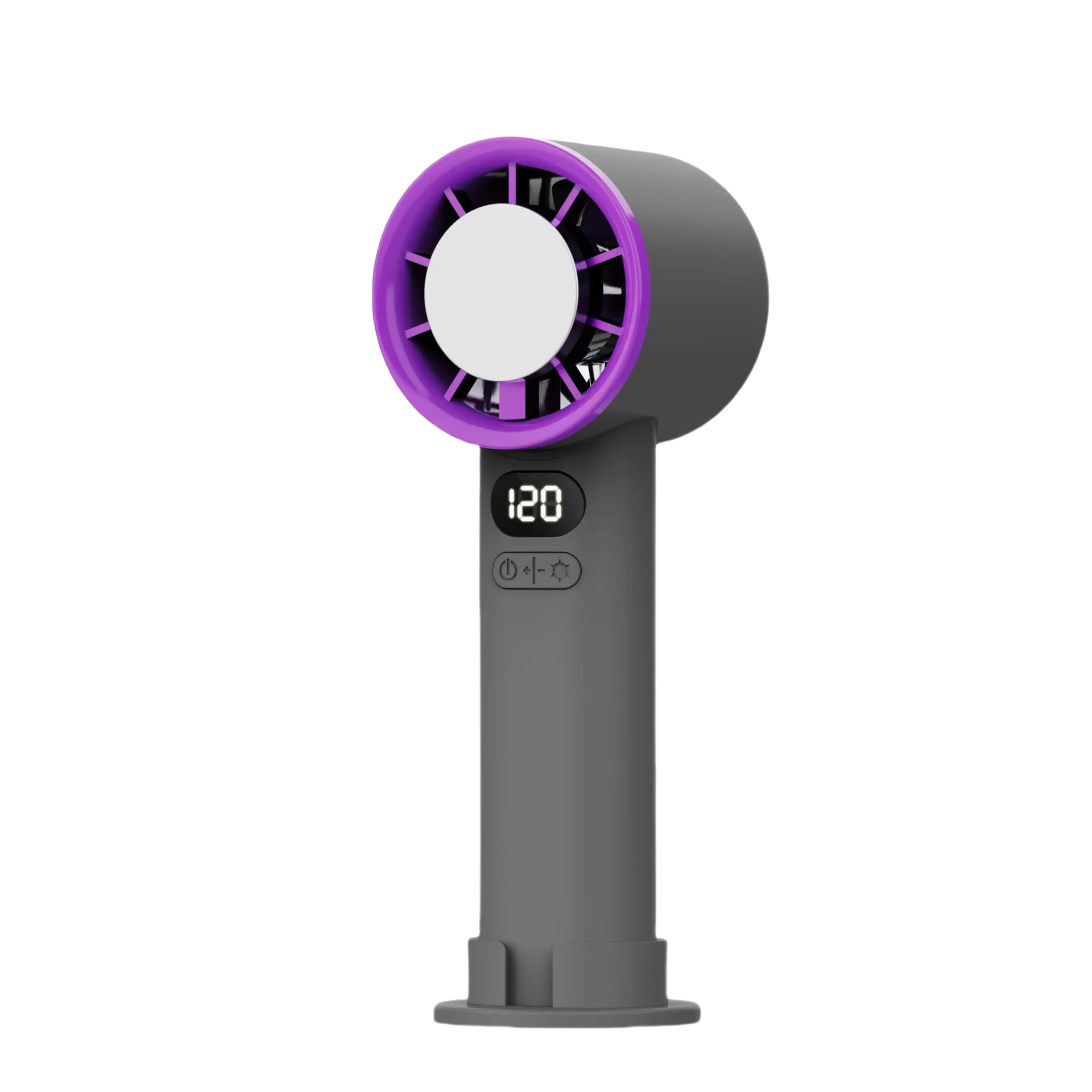 Mini Handheld Fan 120 Speed Portable Bladeless Rechargeable Ice Mode New Desktop — image 9