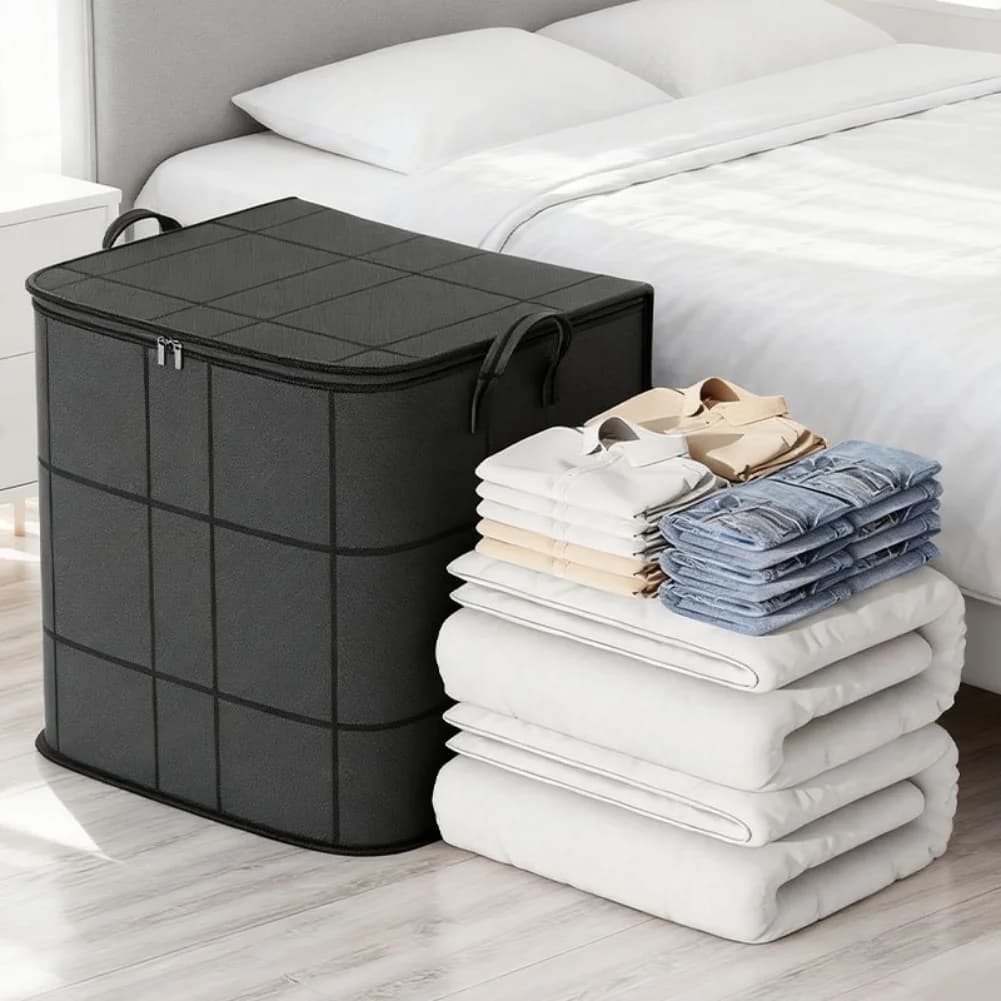 Folding Storage Bag Large Capacity Portable Clothing Organizer New 1PC 110 140 U — image 2