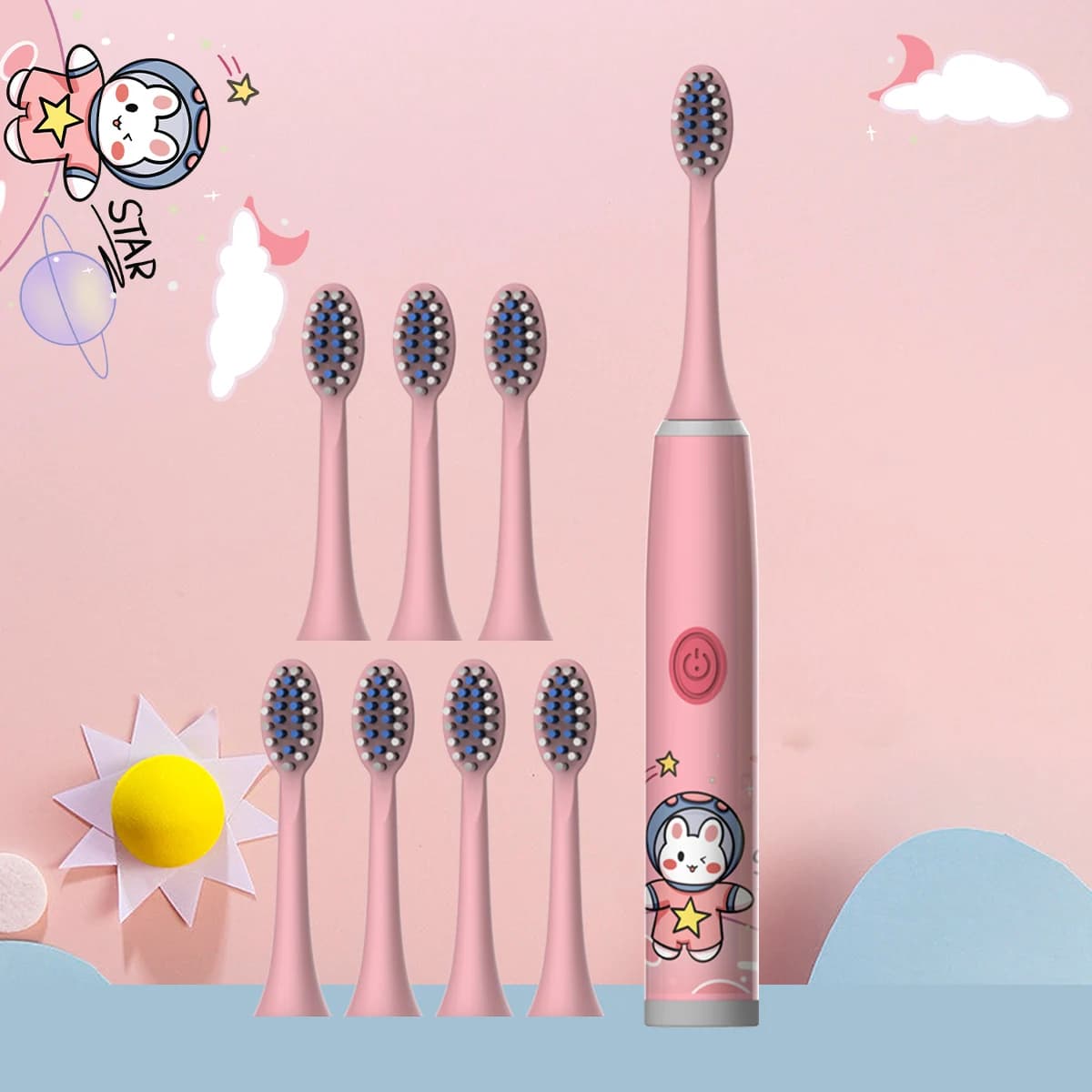 Children's Electric Toothbrush Cartoon Space Series Soft Hair New Color Cleaning — image 20