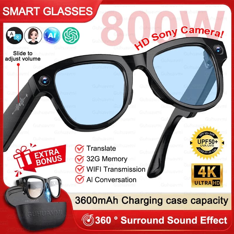 AI Smart Glasses 1080P HD Camera 32GB Real-Time Translation M02 Ultra — image 11