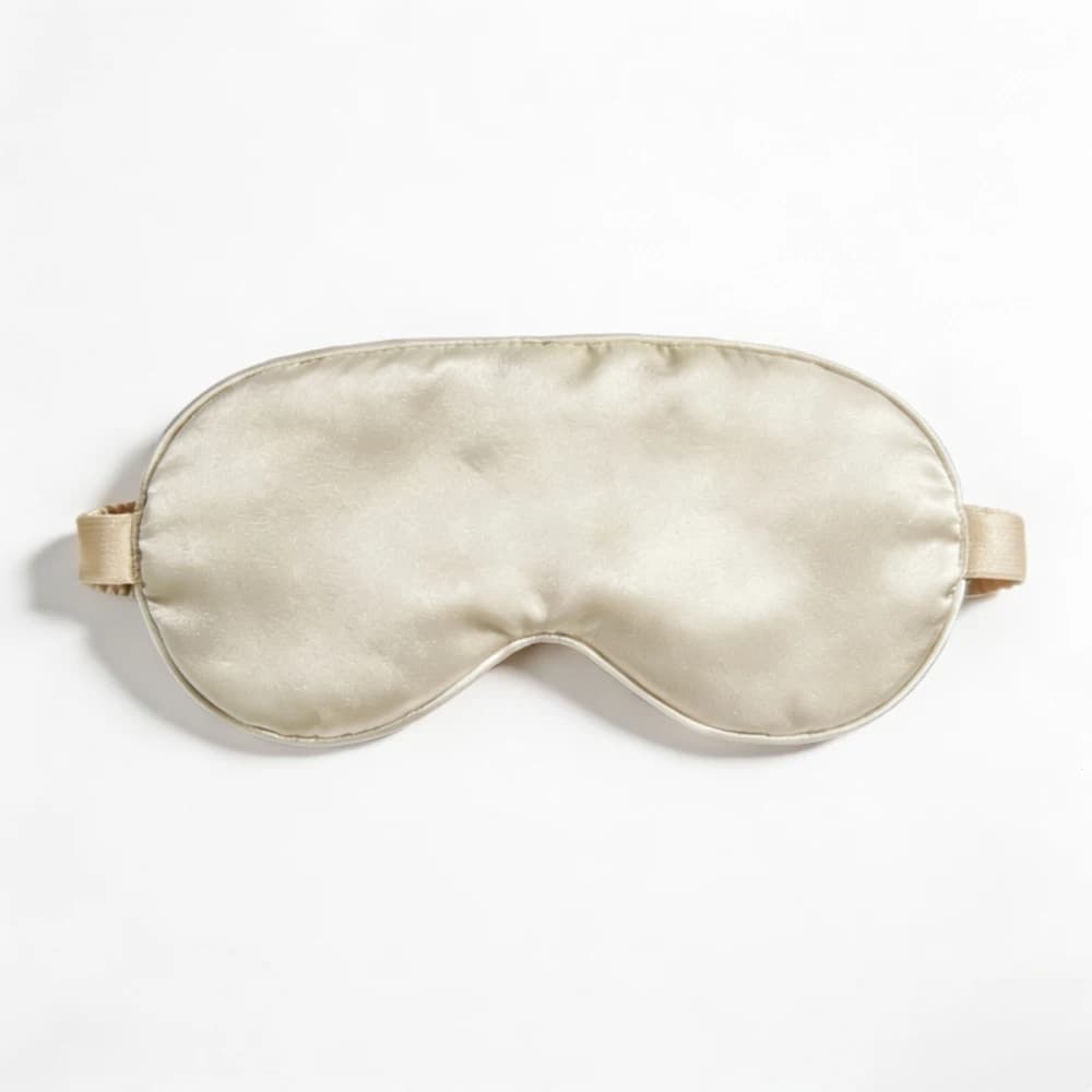 Silk Sleep Mask Eye Cover Blackout Breathable Travel Nap New 2pcs Masks Double U — image 14