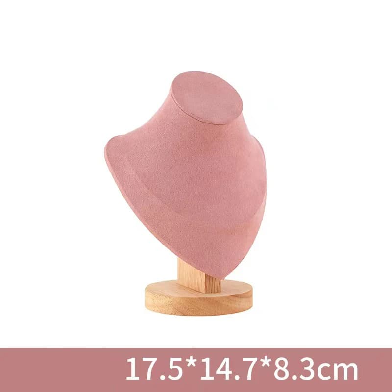 Wooden Mannequin Bust Necklace Display Stand Jewellery Holder — image 7