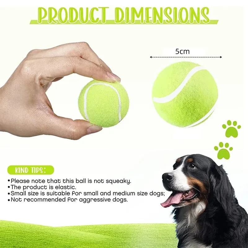 Tennis Balls for Dogs 2 Inch Small Dog Balls Compatible with Ball Launchers — image 3