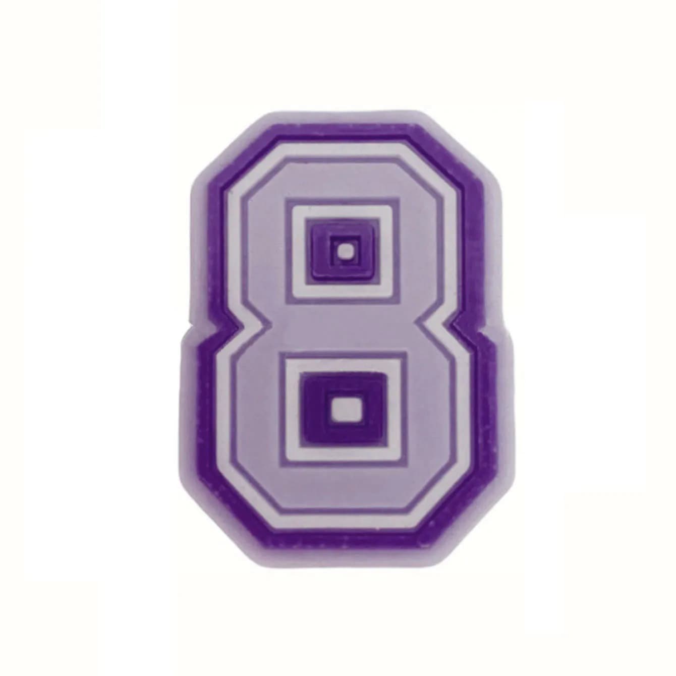 Purple Alphabet Letter Pins Shoe Charms for Crocs Clogs Slides DIY Bubble — image 8
