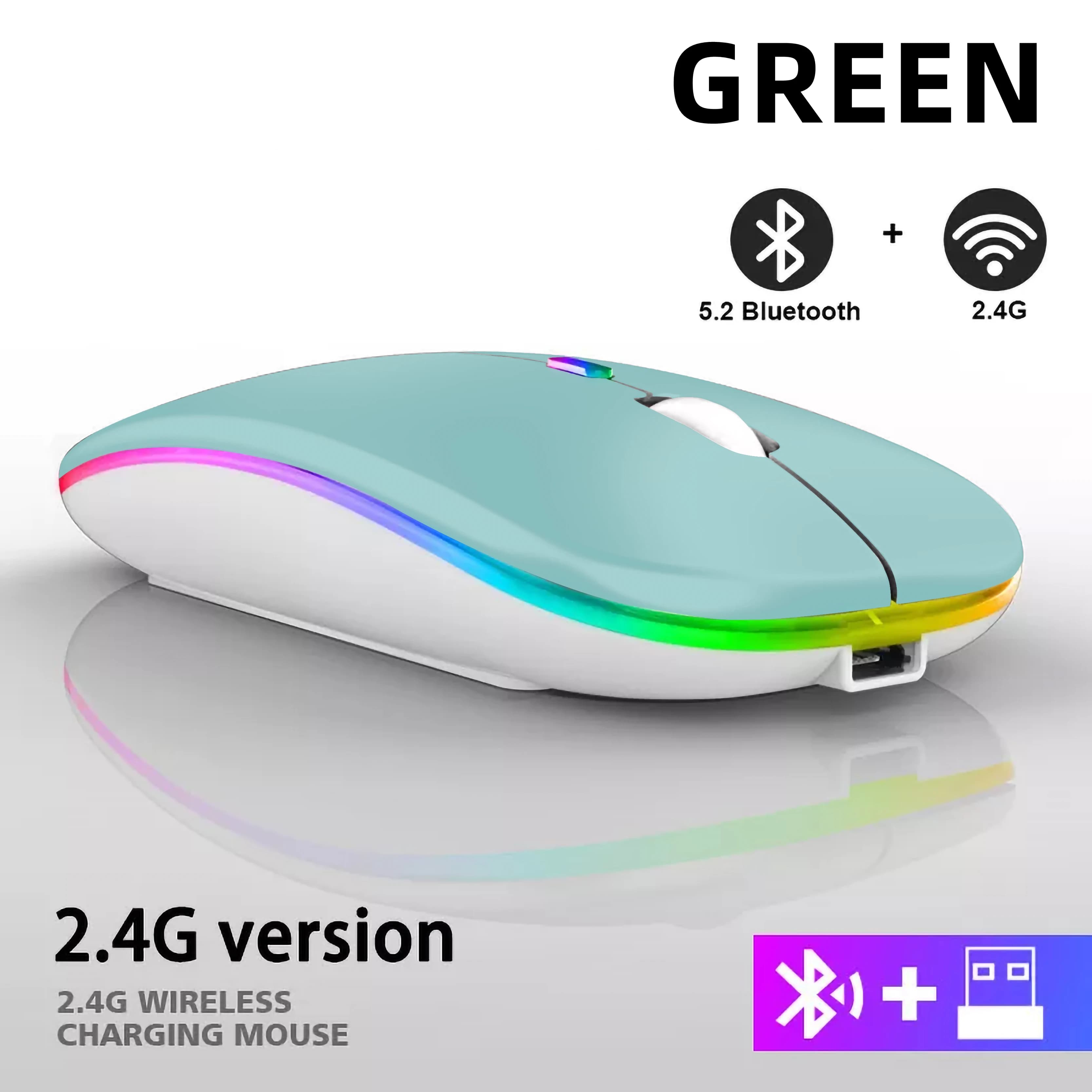 Rechargeable Bluetooth Wireless Mouse 2.4GHz USB RGB 1600DPI Gaming — image 17