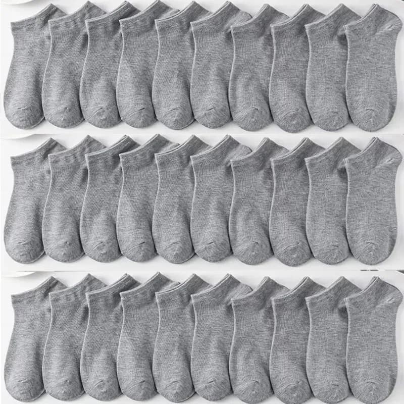 Invisible Boat Socks Women Men Low Cut Non-Slip Silicone No-Show 30 Pairs — image 16