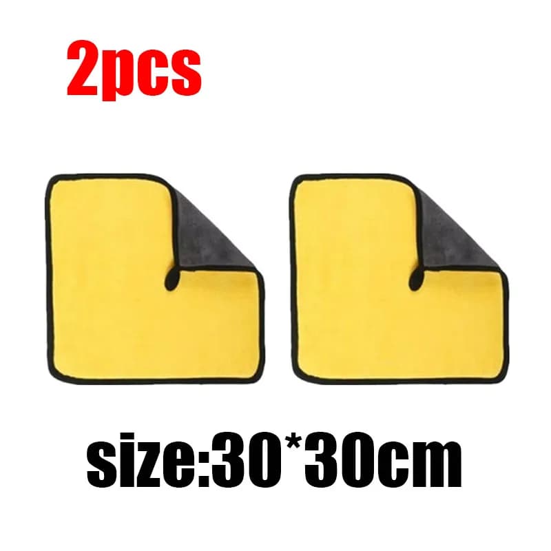 5 Pcs Microfibre Car Wash Towels Ultra Absorbent Coral Fleece Cleaning Cloths — image 15
