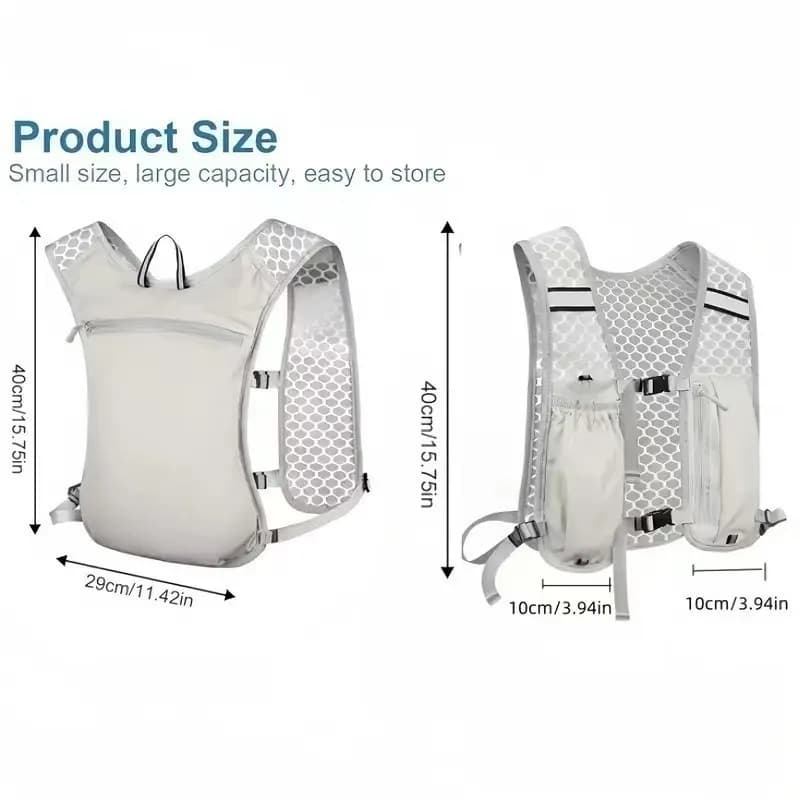 Lightweight Hydration Backpack Vest with Water Bladder for Running Cycling Hiking — image 6