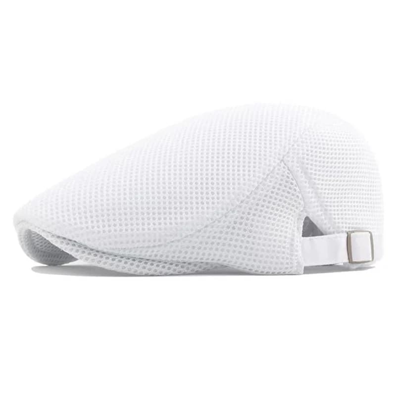 Men Mesh Newsboy Caps British Painters Hats Adjustable Flat Cap New Spring and U — image 10