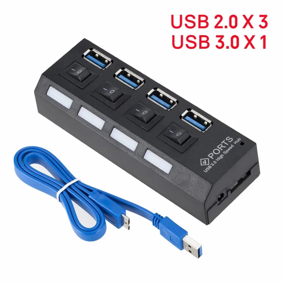 4 Port USB 3.0 Hub 5Gbps Super Speed Portable Mini Splitter — image 7
