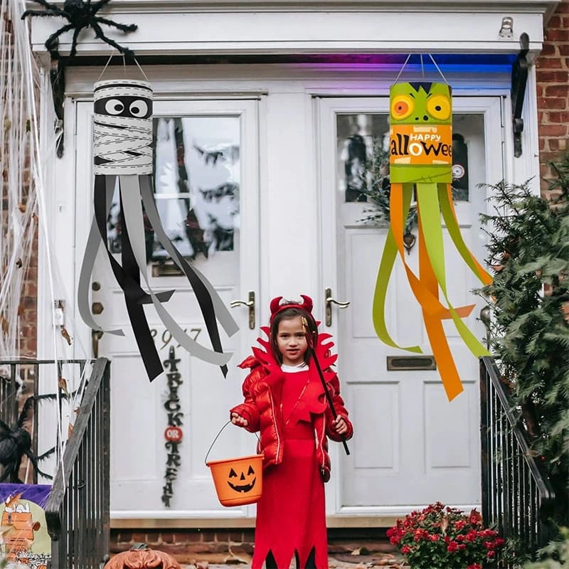 Halloween Ghost Hanging Flags Outdoor Decorations DIY Pendant Day of the Dead — image 5