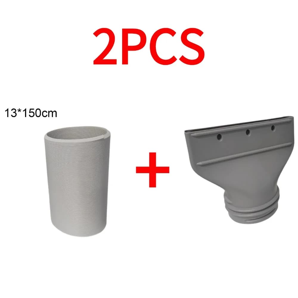 Portable Air Conditioner Window Duct Pipe Connector 1.5m Flat Mouth 2 Pcs — image 8