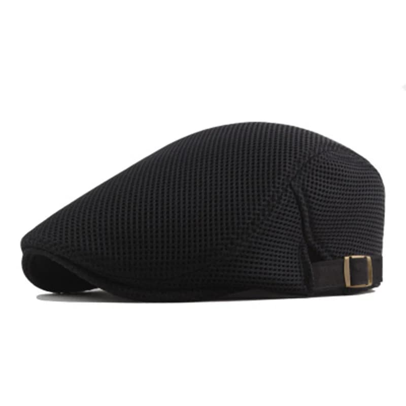 Men Mesh Newsboy Caps British Painters Hats Adjustable Flat Cap New Spring and U — image 2