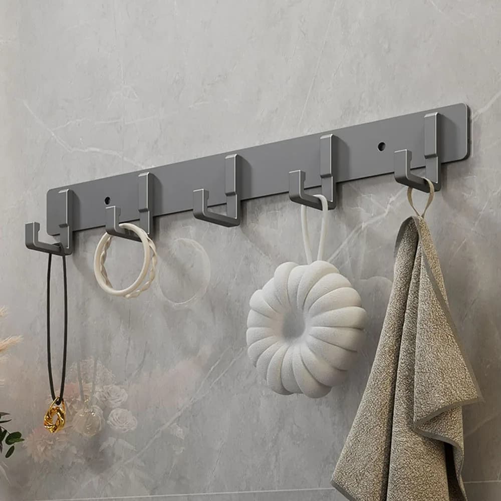 Aluminum Punch-Free Hooks Kitchen Storage Towel Hangers New Space Are Easy New U — image 4