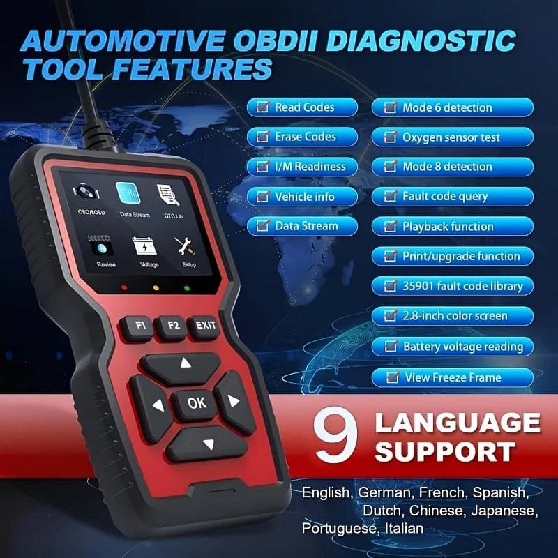 OBD2 Scanner USB Diagnostic Tool Engine Fault Code Reader V519 Professional — image 3