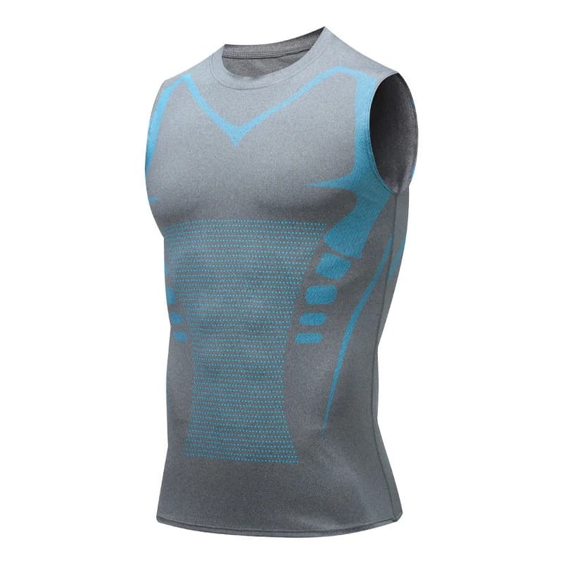 Men's Quick Drying Sports Vest Tight Fitting Breathable Running Gym New Shoulder — image 15