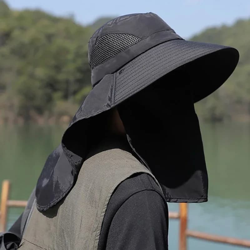 Summer Sun Hat UV Protection Fishing Cap Men Women Hiking Camping Visor — image 4