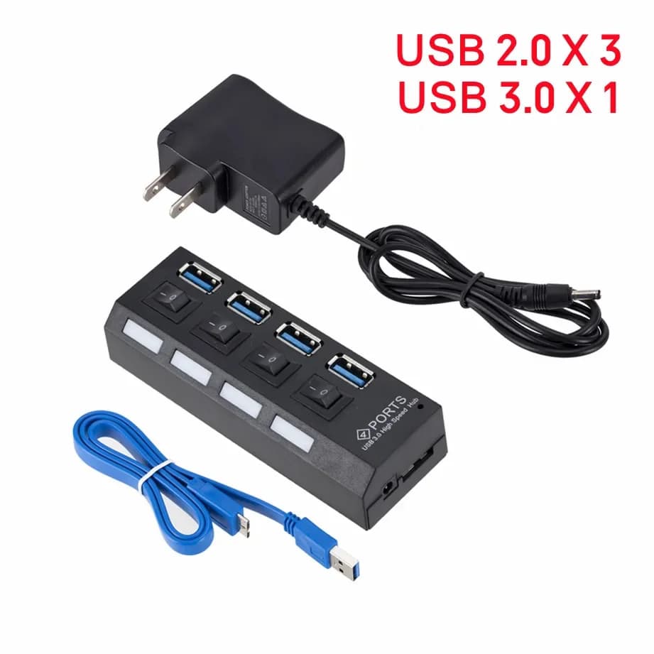 4 Port USB 3.0 Hub 5Gbps Super Speed Portable Mini Splitter — image 9