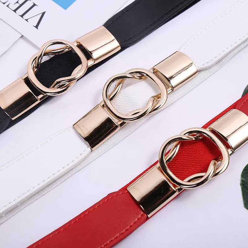 Women's Elastic Waist Cincher Belt Adjustable Metal Buckle Fashion New Abdominal — image 4