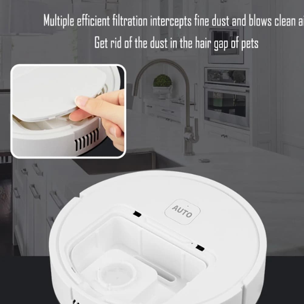 3-in-1 Robot Vacuum Cleaner USB Rechargeable Smart Navigation Object Avoidance — image 6