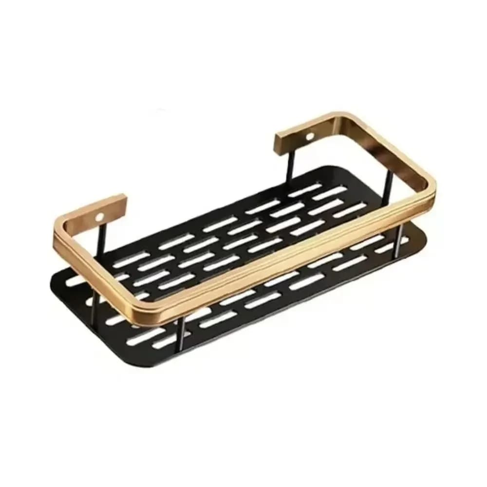 No-Drill Wall Mounted Bathroom Shelf Shower Rack for Shampoo Bottles — image 10