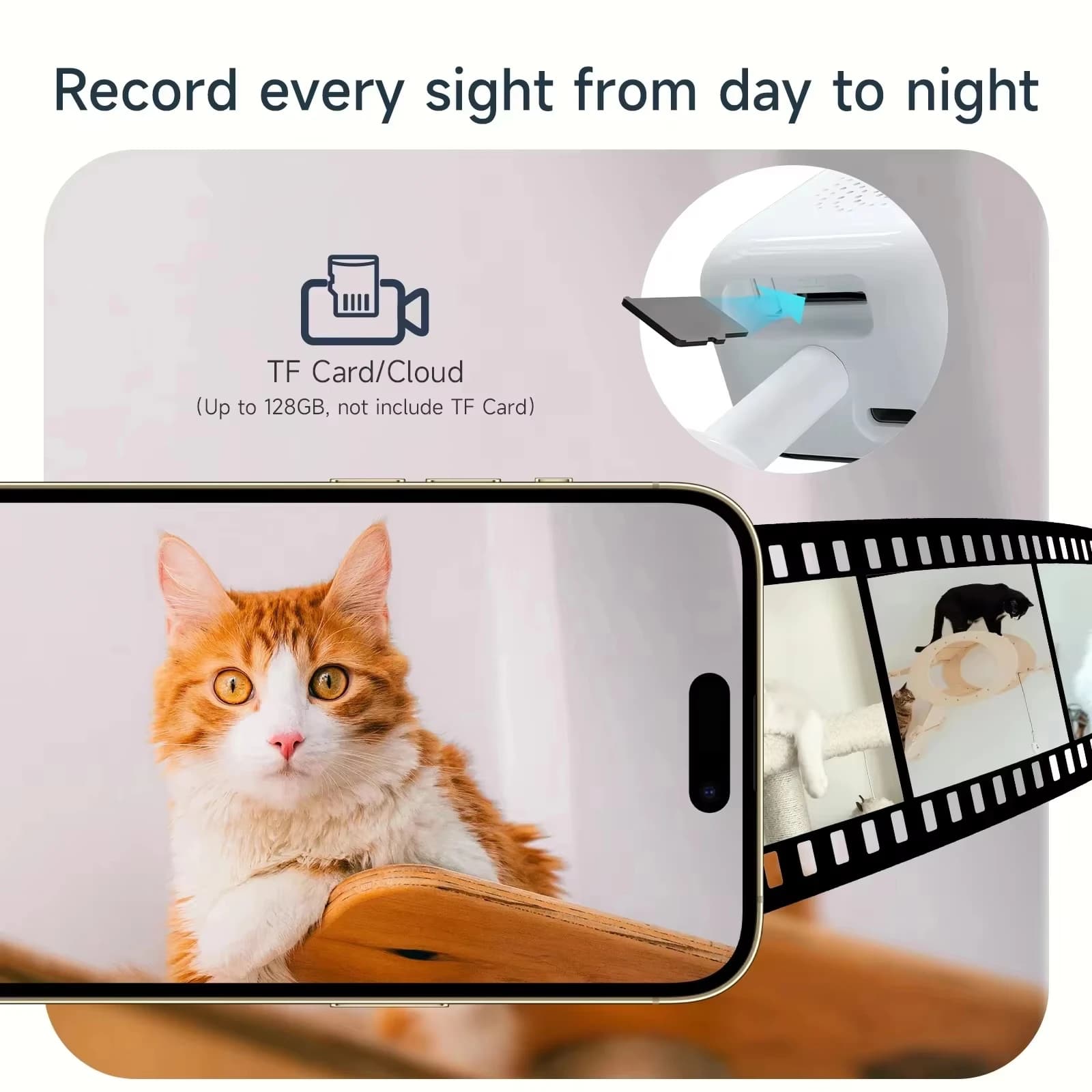 Mini Window Camera WiFi 2.4/5GHz 3MP Full-Color Night Vision New Replaces New UK — image 4