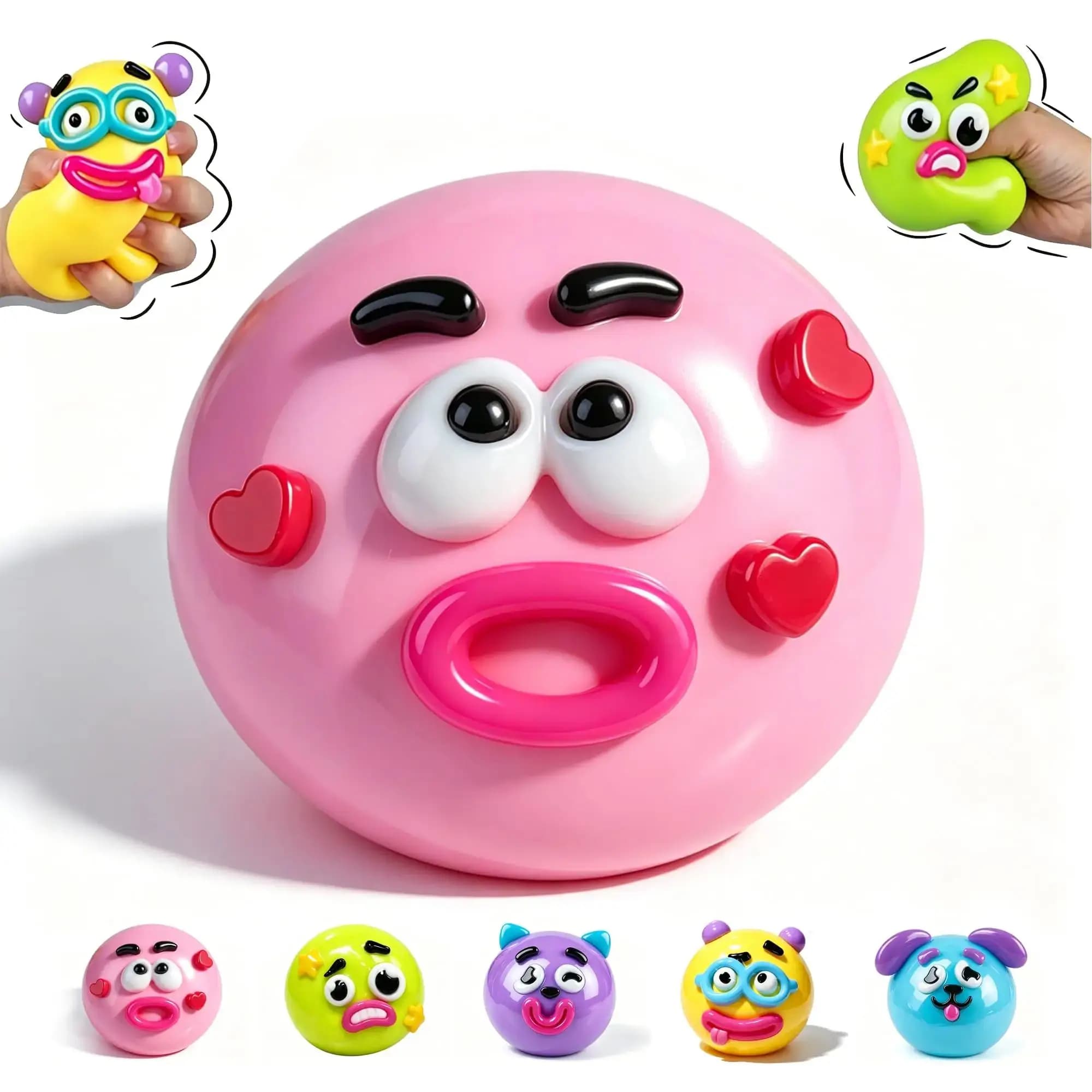 Funny Dog Face Squishy Squeeze Toy Slow Rising Stress Relief Fidget Toy — image 10