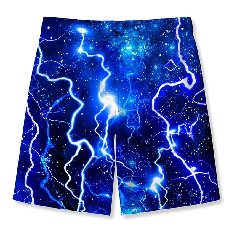 Men's Beach Shorts 3D Neon Print Colourful Board Shorts Swim Trunks Harajuku — image 2