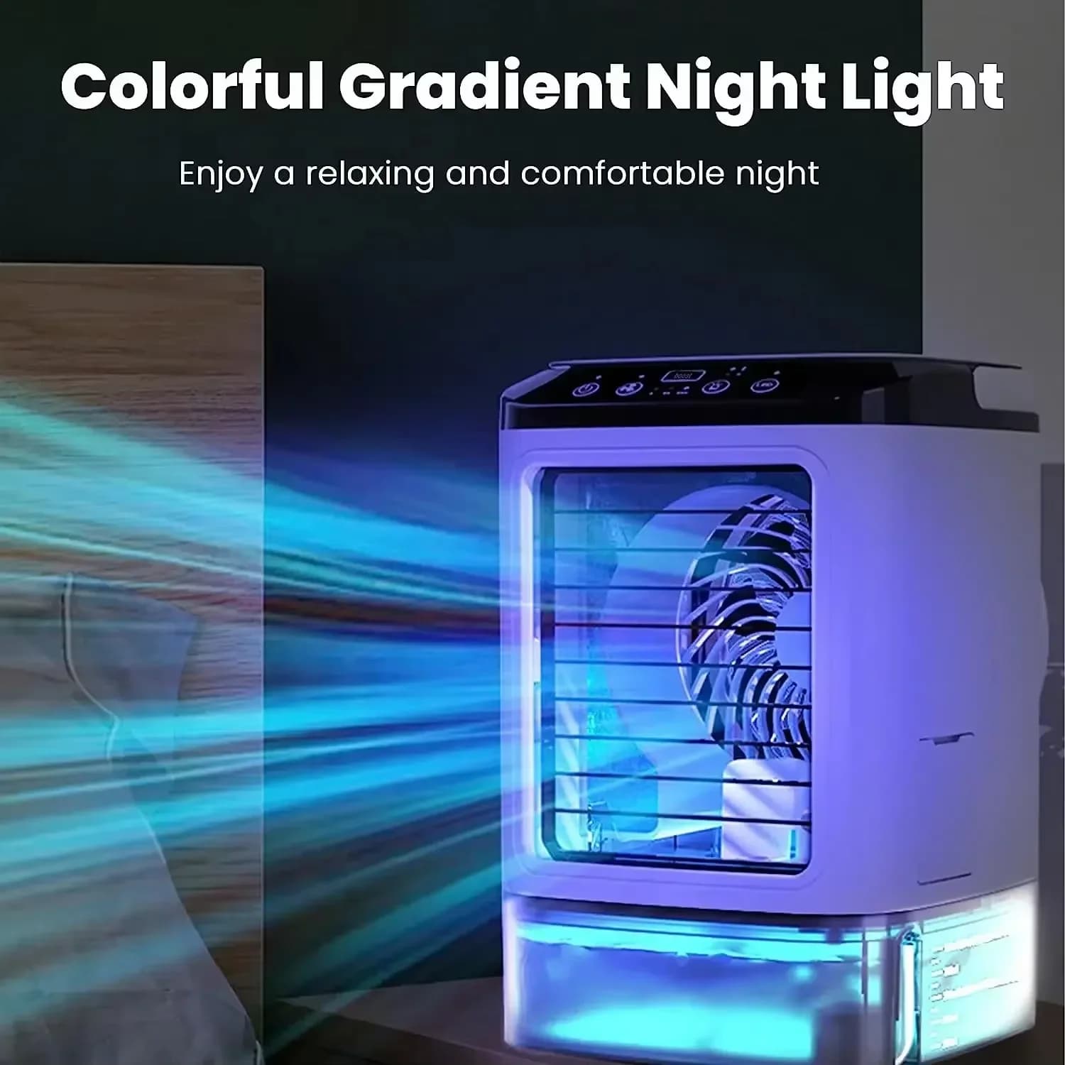 Desktop Humidifier Cooling Fan Spray USB Electric Portable Quiet Small — image 2