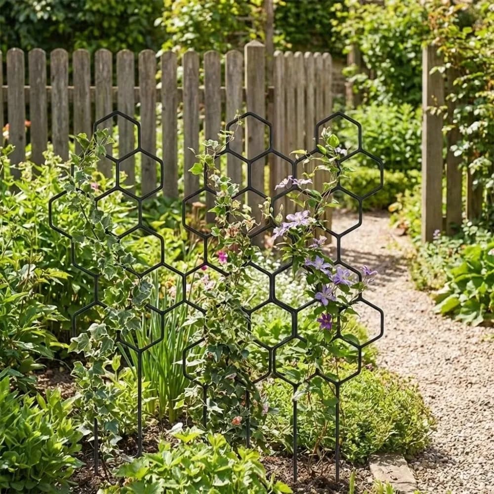Plant Trellis Honeycomb Design Plastic Support Climbing Frame for Potted Plants — image 4