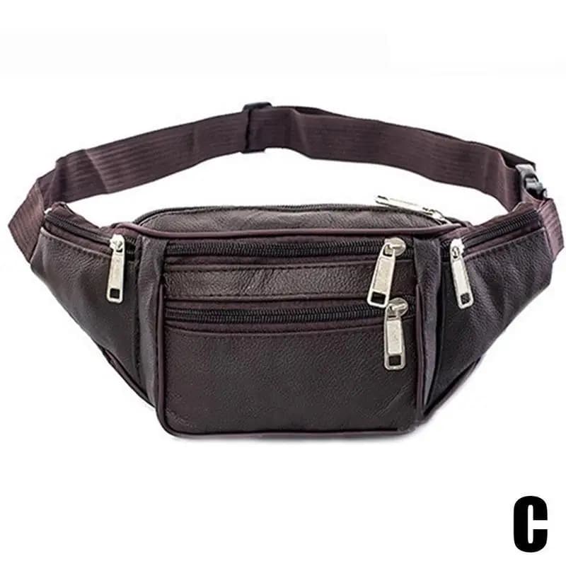 Waist Pack PU Leather Bag Belt Fanny Pack Male Travel Phone Bag New Large for UK — image 8