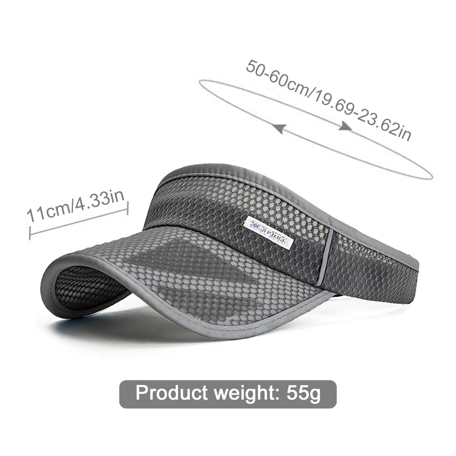 Unisex Adjustable Sun Cap Sports UV Protection Hollow Top Hat Tennis Outdoor — image 9