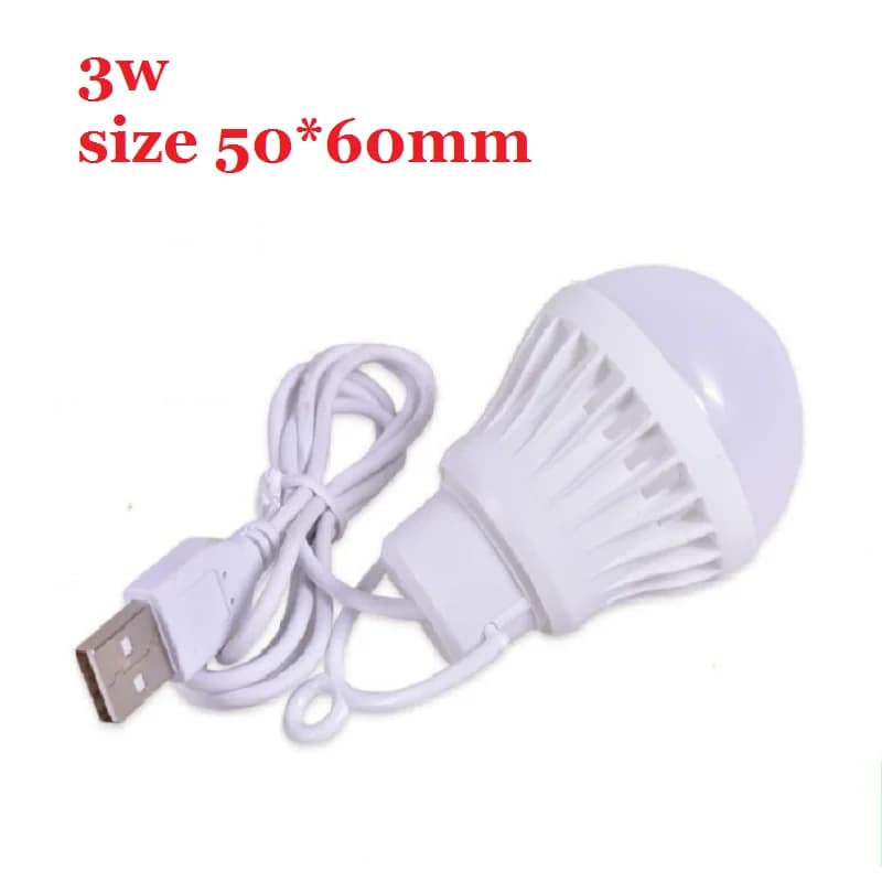 USB LED Camping Lamp Portable Mini Bulb 5V Book Reading Desk Light — image 7