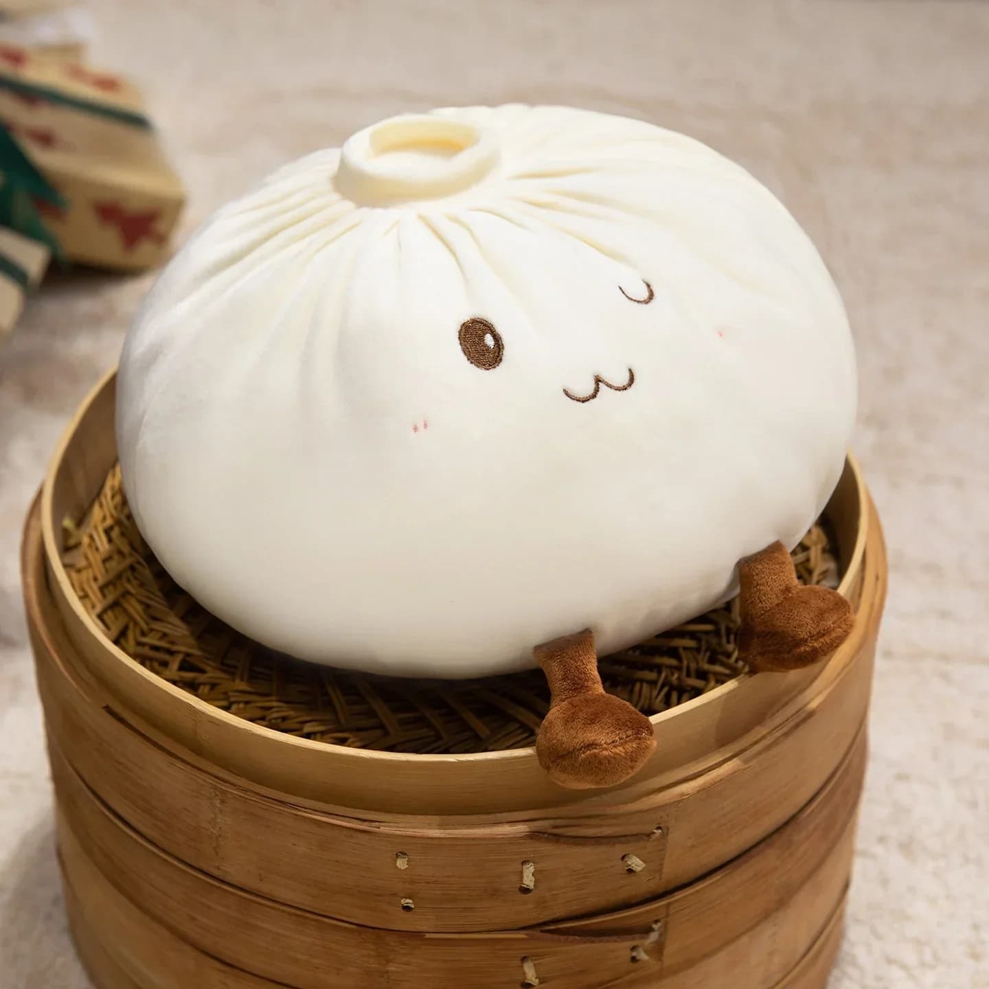 Plush Toy Elf Buns Stuffed Cartoon Food Throw Pillow Kawaii Cozy Happy Toys — image 3