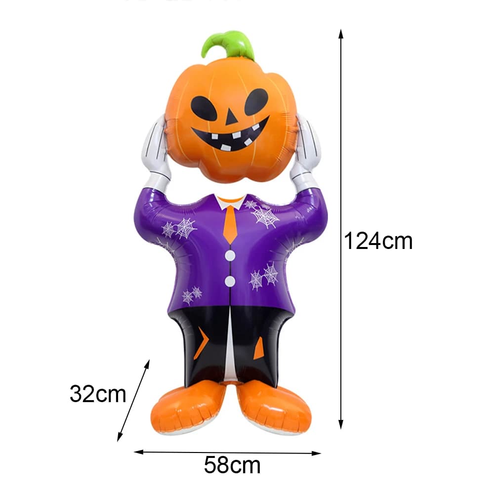 Halloween Foil Balloons Skeleton Pumpkin Ghost Skull Large Party Decorations UK — image 14