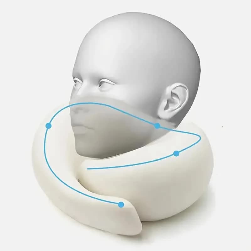 Travel Neck Pillow Memory Foam U-shaped Support Portable New Snail Style Soft UK — image 2