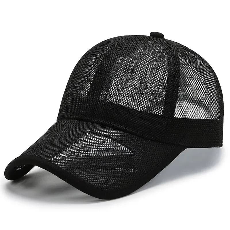 Men's Summer Mesh Baseball Cap Breathable Openwork Brim Hat Outdoor Sports — image 7