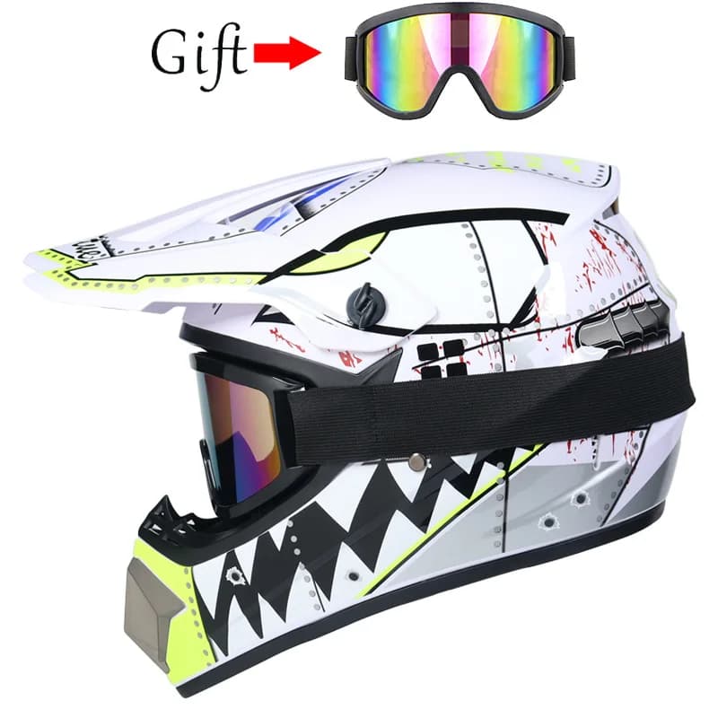 Kids Motocross Helmet Off-Road Downhill DH AM Cross Bike Helmet for Children — image 14
