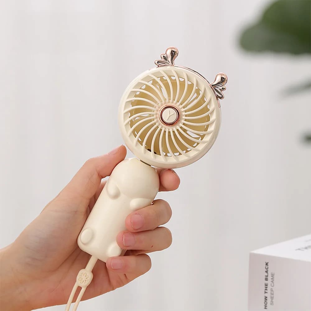 Mini Handheld Fan USB Rechargeable Portable Folding Summer Cooling Fan — image 7