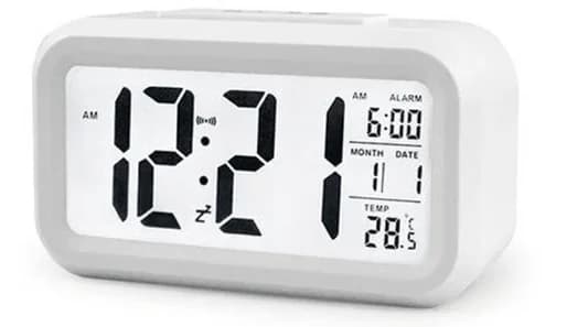LED Digital Alarm Clock Backlight Snooze Calendar Desktop Table Electronic — image 7