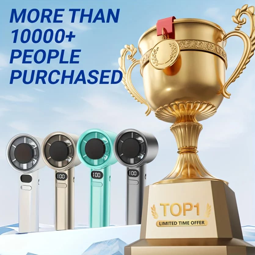 Handheld Fan 120 Speeds 10000+ RPM USB Rechargeable Portable Turbo Fan — image 6