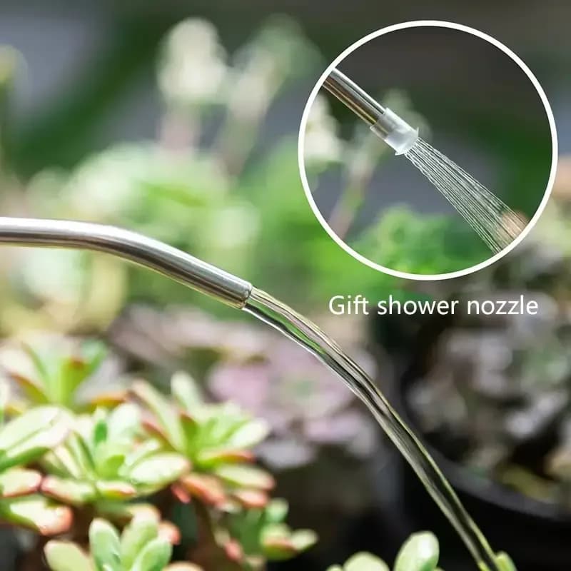 1L Watering Can with Gardening Shovel Set Garden Irrigation Spraying Long Spout — image 6