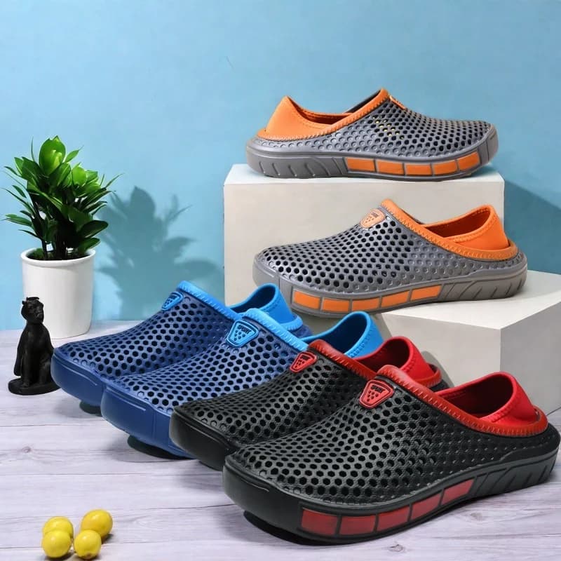 Men's Lightweight Slip-On Clogs Non-Slip Sandals for Beach Garden Outdoor Casual — image 3