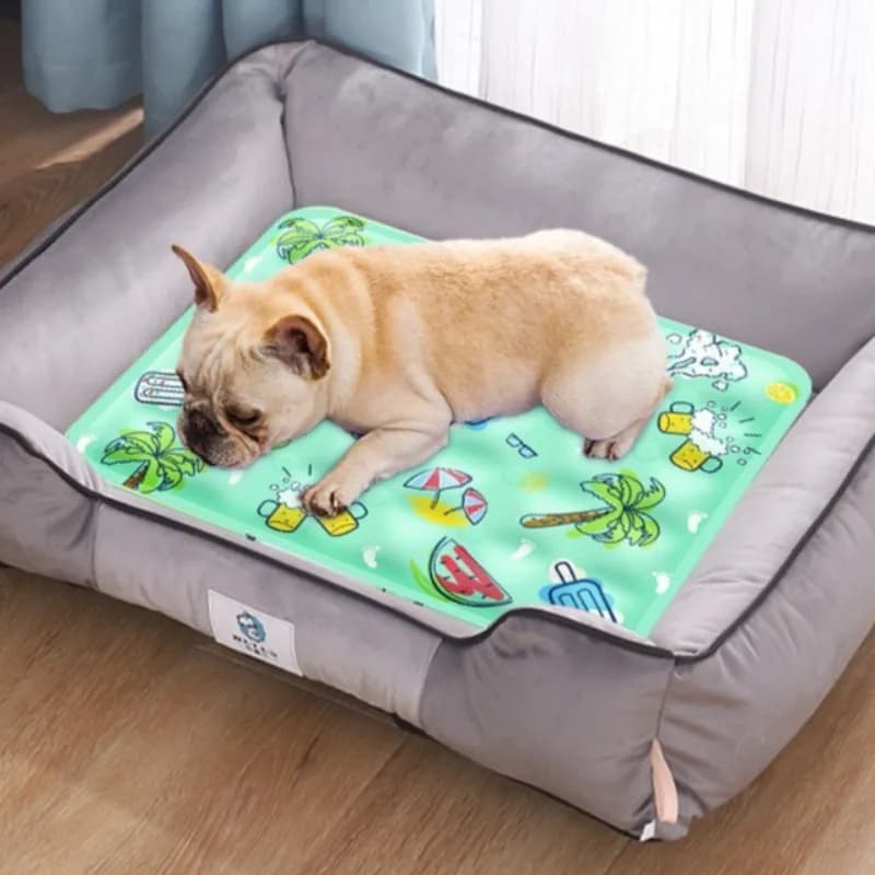 Pet Cooling Mat Ice Gel Cushion Bed for Dogs Summer Floor Pad — image 5